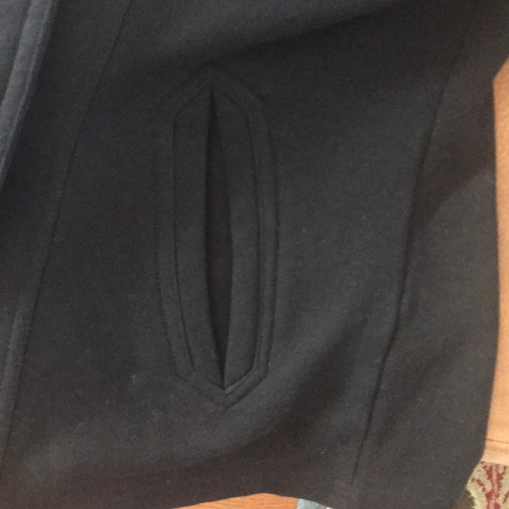 Maurice’s black pea coat with hood - Picture 5 of 5